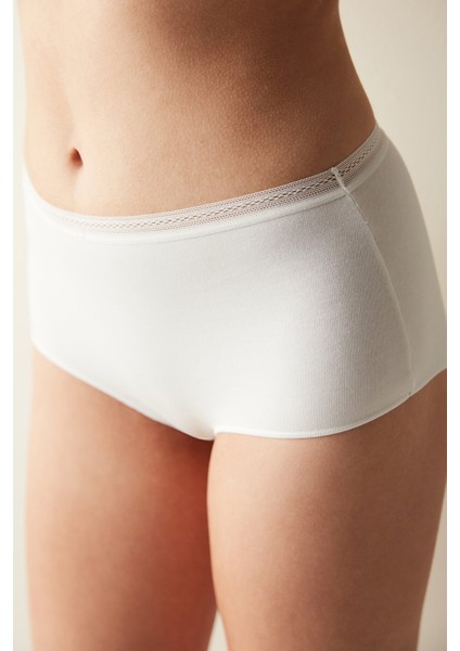 Easy Cotton Trim Yüksek Bel Slip Külot