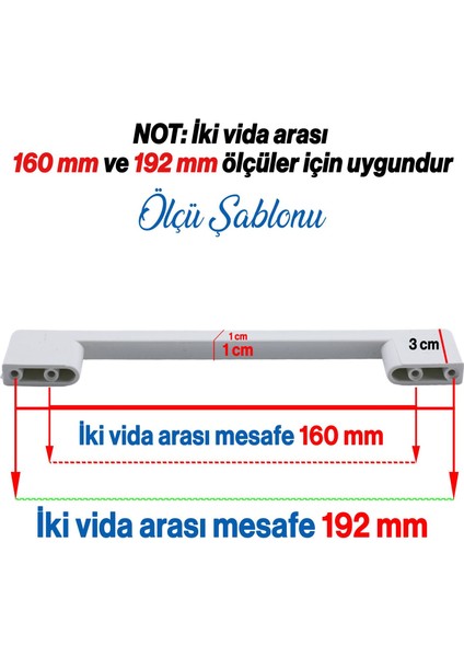 10 Adet Plastik Köprü Mobilya Mutfak Çekmece Dolabı Dolap Kapak Beyaz Kulbu Kulpu Kulpları 192 mm fırsatları