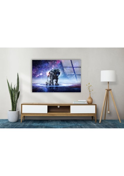 Astronot Temperli Cam Duvar Tablosu fiyatları