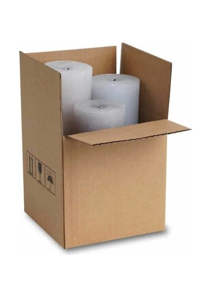 15X15X15 cm Boş Karton Kutu Toptan A-Box Taşıma Kolisi Kutu Ambalaj Tek Oluklu Koli 90 Adet