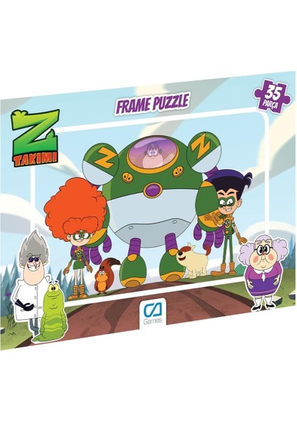 5163-5164 Z Takımı Frame Puzzle 35 Parça -Ca Games