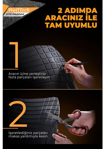 Hyundai İX20 Uyumlu Havuzlu Oto Paspas A+ Siyah