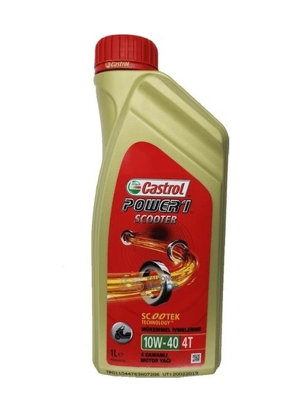 Motor Yağı Castrol Power 1 Scooter 4t 10W40 1lt