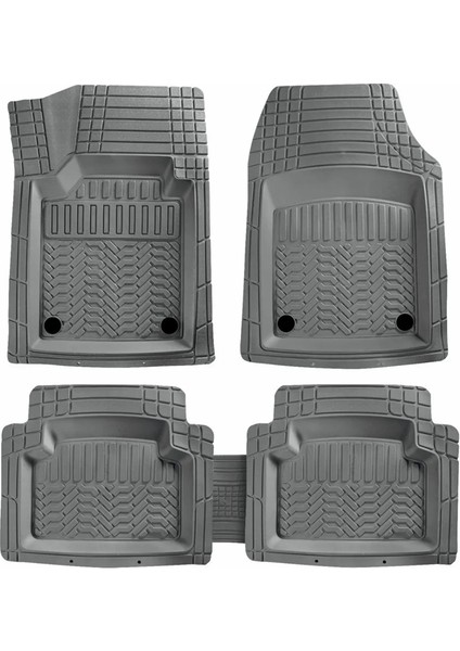 Opel Mokka 2012-2020 Uyumlu Havuzlu Oto Paspas A+ Gri