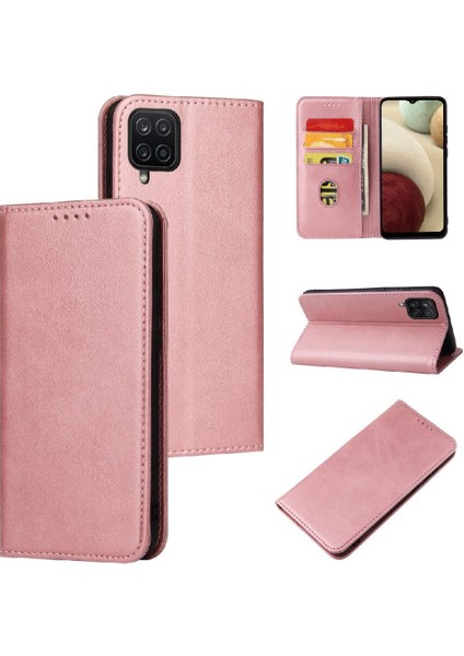 Samsung Galaxy A12 5G/M12 Kart Tutucu Kickstand Tam Folio (Yurt Dışından)