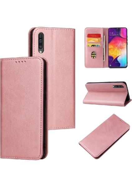 Kart Sahibinin ile Samsung Galaxy A40 Deri Folio Flip Case Için Kılıf (Yurt Dışından)