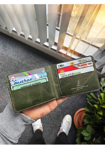 Naturel Yeşil Camden Deri Erkek Cüzdan fiyatları