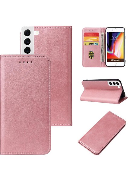 Samsung Galaxy S23 Artı Deri Folio Flip Case Tam Koruma (Yurt Dışından)