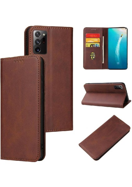Samsung Galaxy Not 20 Için Kılıf Kart Tutucu ile Tam Koruma Flip (Yurt Dışından)