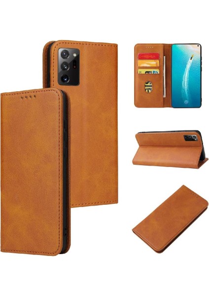 Samsung Galaxy Not 20 Için Kılıf Kart Tutucu ile Tam Koruma Flip (Yurt Dışından)