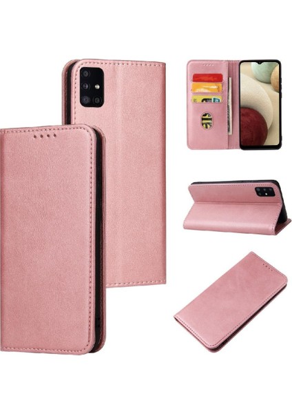 Samsung Galaxy A10S Tam Koruma Kartı Ekleme Deri Flip Case (Yurt Dışından)