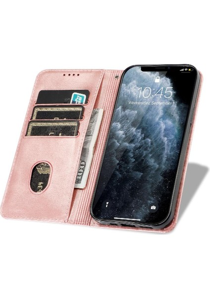 Samsung Galaxy A10S Tam Koruma Kartı Ekleme Deri Flip Case (Yurt Dışından)