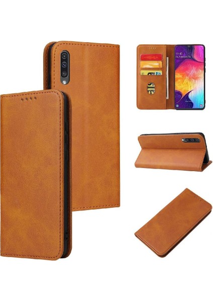 Samsung Galaxy A50/A30S/A50S Deri Folio Flip Case ile Tam (Yurt Dışından)