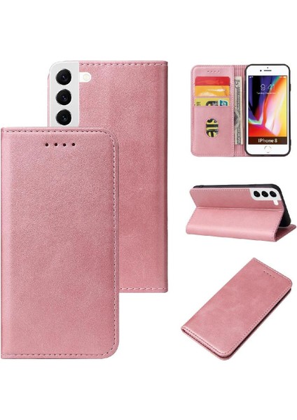 Samsung Galaxy S23 Deri Folio Flip Case Tam Koruma Kartı (Yurt Dışından)