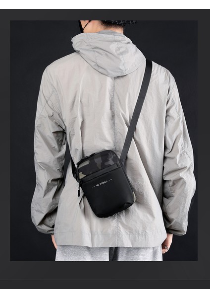 Yeni Moda Omuz Çantası Erkek Iş Rahat Crossbody Çanta Basit Küçük Omuz Çantası (Yurt Dışından)