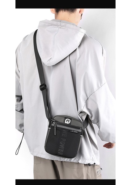 Yeni Erkek Naylon Omuz Çantası Rahat Moda Crossbody Çanta Kişilik Trendi Dikey Omuz Çantası (Yurt Dışından) modelleri