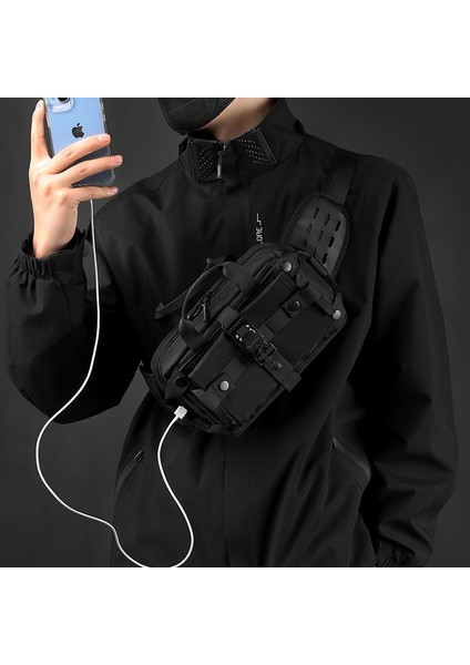 Yeni Erkek Bel Çantası, Gündelik Moda Marka Çapraz Vücut Çantası, Açık Hava Sporları Göğüs Çantası, Su Geçirmez Omuz Çantası (Yurt Dışından) fırsatları