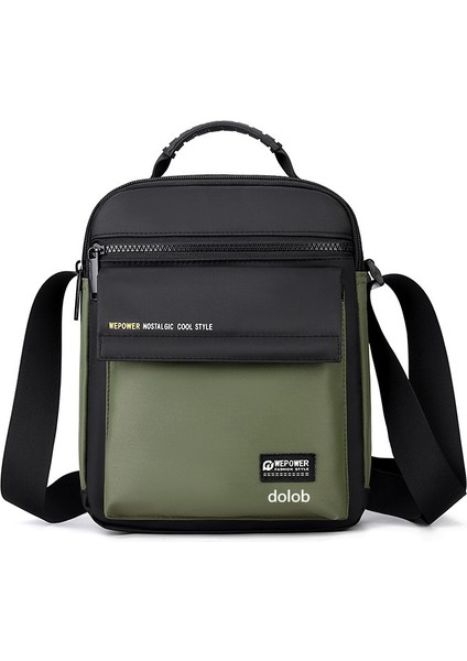 Yeni Erkek Rahat Basit Omuz Çantası Taşınabilir Büyük Kapasiteli Depolama Crossbody Çanta Iş Çantası (Yurt Dışından)