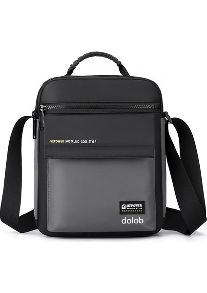 Yeni Erkek Rahat Basit Omuz Çantası Taşınabilir Büyük Kapasiteli Depolama Crossbody Çanta Iş Çantası (Yurt Dışından)