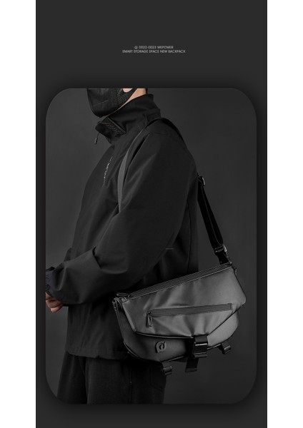Yeni Fonksiyonel Spor Büyük Kapasiteli Crossbody Çanta, Basit ve Şık Tek Omuzlu Erkek Çantası, Iş Küçük Omuz Çantası (Yurt Dışından) fırsatları