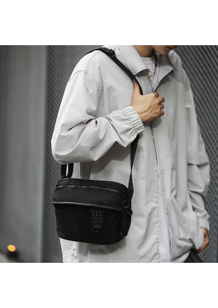 Yeni Göğüs Çantası Erkek Moda Crossbody Çanta Moda Rahat Moda Omuz Çantası Cep Telefonu Banliyö Çantası (Yurt Dışından)