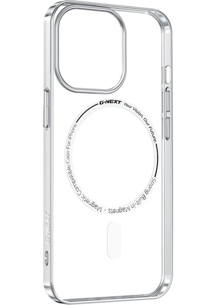 Apple iPhone 15 Magsafe Uyumlu Pc Sert Kristal Şeffaf Kılıf