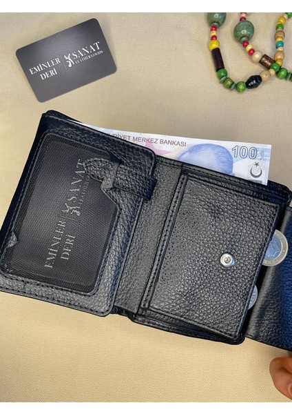 SL-617 Pisotlu,patlı ve Bozuk Para Bölmeli Deri Cüzdan Sanat Leather fiyatları