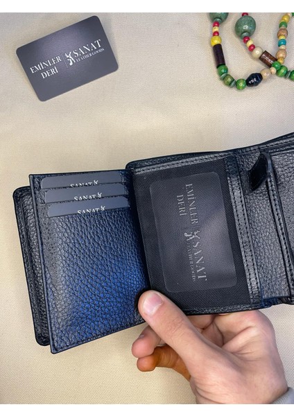 SL-617 Pisotlu,patlı ve Bozuk Para Bölmeli Deri Cüzdan Sanat Leather fırsatları
