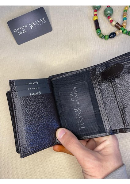 SL-617 Pisotlu,patlı ve Bozuk Para Bölmeli Deri Cüzdan Sanat Leather fırsatları