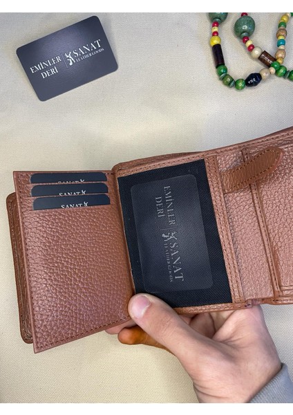 SL-617 Pisotlu,patlı ve Bozuk Para Bölmeli Deri Cüzdan Sanat Leather fırsatları