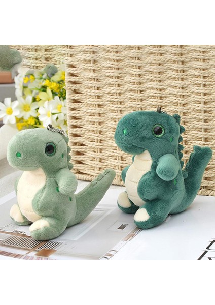 Dinozor Peluş Oyuncak Anahtarlık Yaratıcı Karikatür Ejderha Bebek Doldurulmuş Oyuncaklar Kolye (Yurt Dışından)