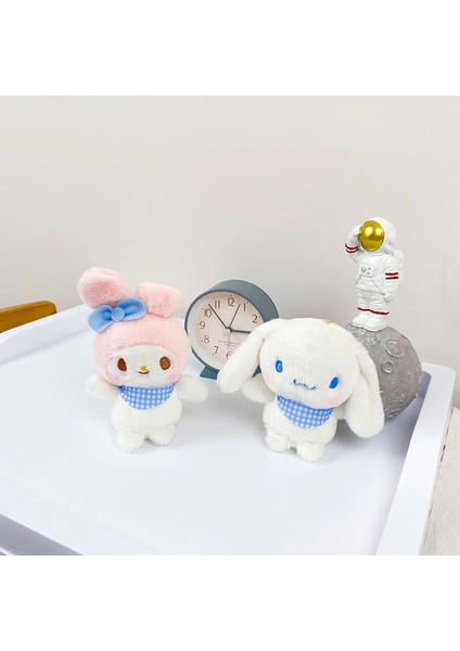 Kawaii Sanrio Cinnamoroll My Melody Kuromi Peluş Bebek Kabarık Doldurulmuş Oyuncak Anahtarlık Kolye Sevgililer Günü Aşk Itirafı Hediye (Yurt Dışından)