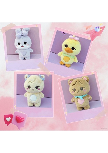 Kpop Siyah Pembe Karakter Peluş Bebek Doğan Pembe Dünya Turu Peluşlar Jennıe Jısoo Gül Lısa Kawaii Doldurulmuş Hayvanlar Hediyeler (Yurt Dışından)