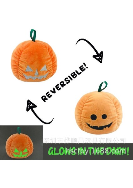 Pinshang 4 Inç Geri Dönüşümlü Cadılar Bayramı Balkabağı Peluş Çift Taraflı Çevirme Yumuşak Dolması Aydınlık Hayalet Peluş Bebek Hediyeler Için Ev Dekor (Yurt Dışından) indirimleri