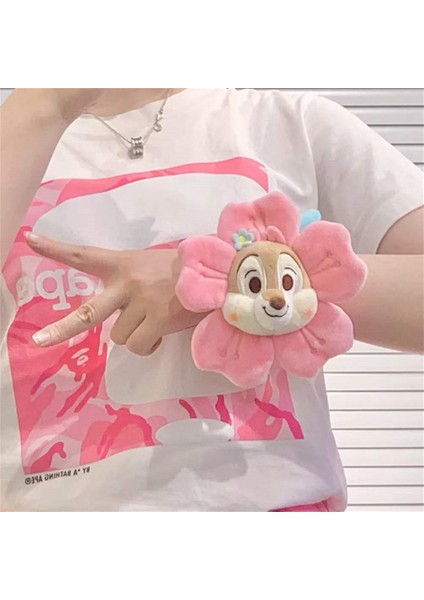 Pinshang 30 cm Çilek Ayı Çiçek Peluş Bebek Dolması Losto Karikatür Peluş Çiçek Oyuncak (Yurt Dışından)