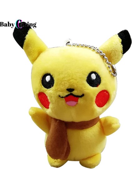 13 cm Yumuşak Pikachu Pokemon Bebek Peluş Yastık Doldurulmuş Oyuncak Kolye Çanta Dekorasyon (Yurt Dışından)