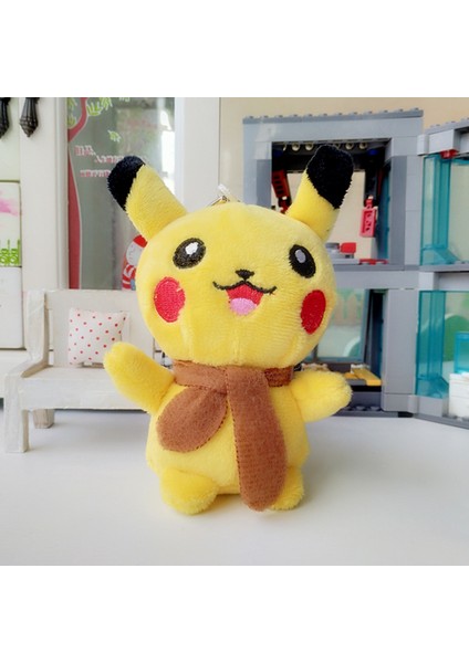 13 cm Yumuşak Pikachu Pokemon Bebek Peluş Yastık Doldurulmuş Oyuncak Kolye Çanta Dekorasyon (Yurt Dışından)