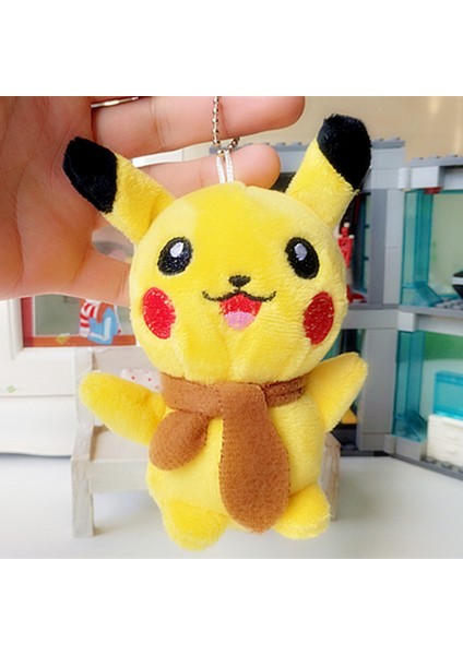 13 cm Yumuşak Pikachu Pokemon Bebek Peluş Yastık Doldurulmuş Oyuncak Kolye Çanta Dekorasyon (Yurt Dışından)