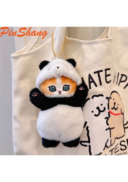Pinshang 15CM Karikatür Kedi Peluş Bebek Kolye Sevimli Anime Karakter Peluş Oyuncaklar Çanta Dekorasyon Erkek Kız Için Doğum Günü Hediyeleri (Yurt Dışından)