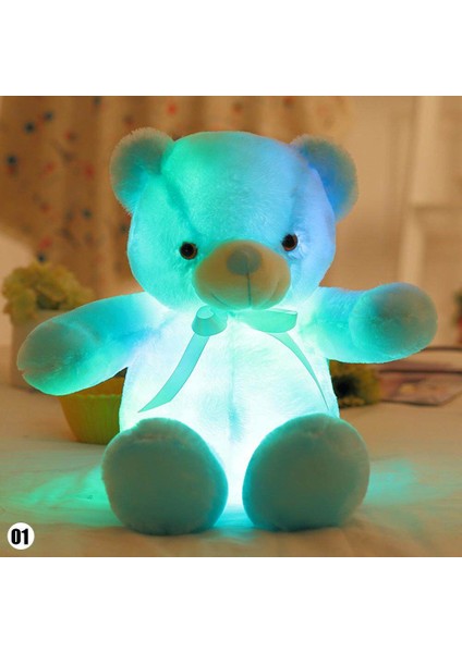 Be Top Yaratıcı Light Up LED Teddy Bear Dolması Hayvan Peluş Oyuncak Renkli Parlayan Teddy Bear Çocuk Için Hediye Boyutu: 30CM (Yurt Dışından)