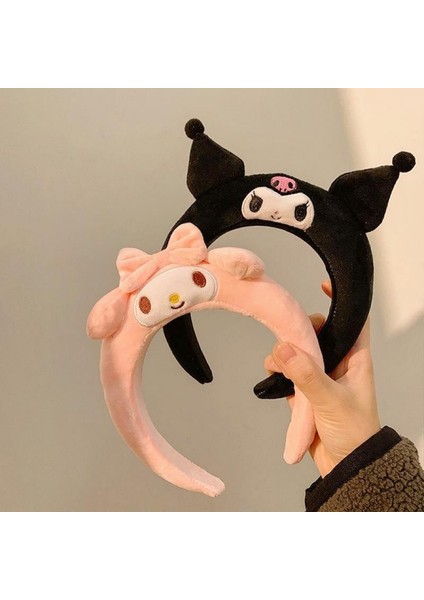 Kawaii Saç Bandı Sanrio My Melody Kuromi Cinnamoroll Ponpon Purin Saç Aksesuarları Anime Sevimli Karikatür Peluş Headdress Kız Hediye (Yurt Dışından) modelleri