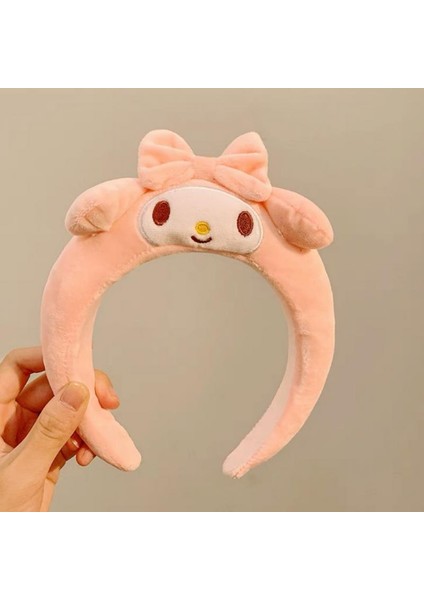 Kawaii Saç Bandı Sanrio My Melody Kuromi Cinnamoroll Ponpon Purin Saç Aksesuarları Anime Sevimli Karikatür Peluş Headdress Kız Hediye (Yurt Dışından) fırsatları