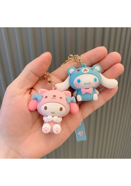 Sanrio Hello Kitty Anahtarlık Kuromi Cinnamoroll Kawaii Moda Kız Çocuk Çantası Kolye Sırt Çantası Bebek Anahtarlık Çocuk Oyuncakları Doğum Günü Hediyesi (Yurt Dışından) fırsatları