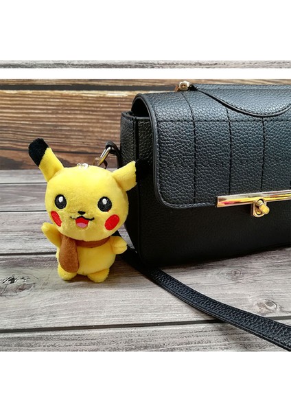 13 cm Yumuşak Pikachu Pokemon Bebek Peluş Yastık Doldurulmuş Oyuncak Kolye Çanta Dekorasyon (Yurt Dışından)