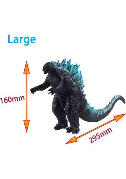 Godzilla Canavarlar Kralı Yumuşak Kauçuk Oyuncak El Yapımı Model Dinozor Ortak Hareketli (Yurt Dışından)