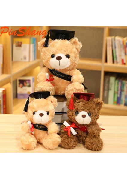 Pinshang Sevimli Doktor Şapkası Ayı Bebek Mezuniyet Ayı Peluş Bebek Dolması Peluş Oyuncaklar Doğum Günü Lisansüstü Hediyeler Öğrenci Çocuklar Için (Yurt Dışından)