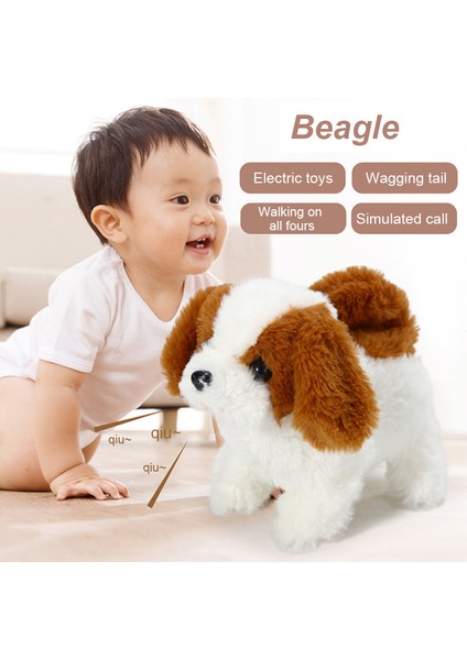 Gerçekçi Peluş Akıllı Köpek Adı Verilen Yürüyüş Peluş Oyuncak Elektrikli Peluş Robot Köpek Yürümeye Başlayan Çocuk Oyuncak Noel Hediyesi Için Yepyeni ve Kaliteli (Yurt Dışından)