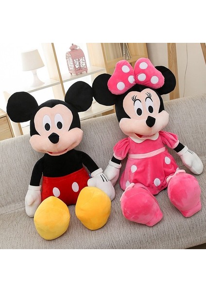 Mickey Minie Mouse Peluş Bebek Doldurulmuş Oyuncak Karikatür Minie Yastık Bebek Çocuk Bebek Doğum Günü Hediyesi Için Pembe Kırmızı (Yurt Dışından)
