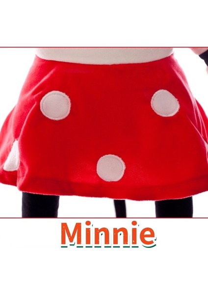 Mickey Minie Mouse Peluş Bebek Doldurulmuş Oyuncak Karikatür Minie Yastık Bebek Çocuk Bebek Doğum Günü Hediyesi Için Pembe Kırmızı (Yurt Dışından)