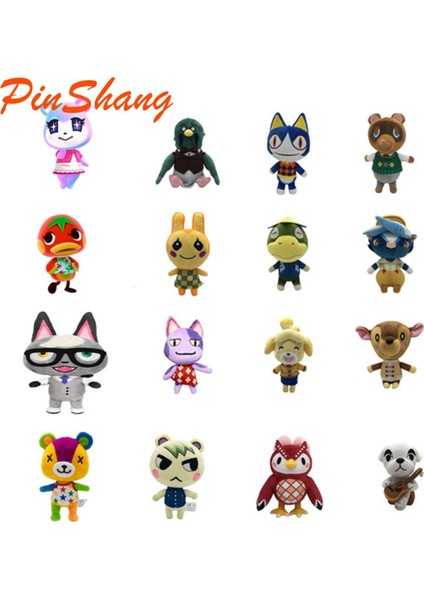 Pinshang Animal Crossing Peluş Bebek Sevimli Karikatür Oyunu Şekil Dolması (Yurt Dışından)